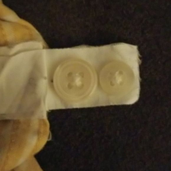 GAP 1969 Oxford Yellow Checkered Button Down Shirt Men Size L - Picture 7 of 7